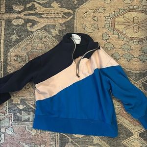Addison Bay Blue and Pink  Sweatshirt